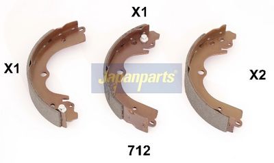 JAPANPARTS Stabdžių trinkelių komplektas