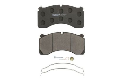 Remblokken set Achter dikte27mm past: VOLVO A30D, A30E, A30F, A35C, A35D, A35E, A35E FS, A35F, A35F FS, A40