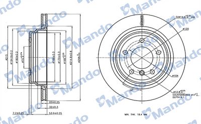 спирачен диск MANDO MBC035419