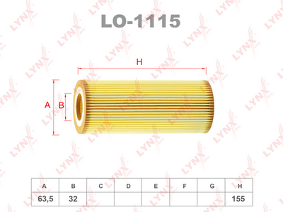 LO-1115 LYNXauto Масляный фильтр