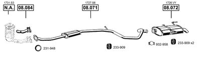 Układ wydechowy ASMET PE081755
