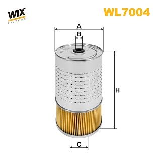 Масляный фильтр WIX FILTERS WL7004 для SSANGYONG ISTANA