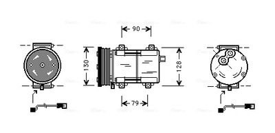 AVA QUALITY COOLING Compressor, airconditioning (FDAK284)