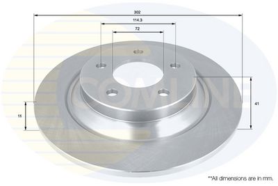 спирачен диск COMLINE ADC0455