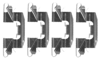 Комплектующие, колодки дискового тормоза HELLA 8DZ 355 203-761 для NISSAN PATHFINDER