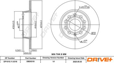 DISC FRANA DR!VE+ DP1010110318 2