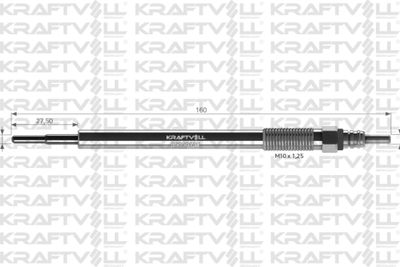 Свеча накаливания KRAFTVOLL GERMANY 05030132 для MITSUBISHI LANCER