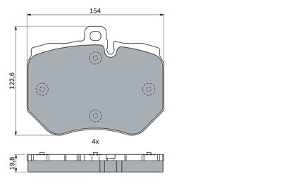 Brake Pad Set, disc brake 0 986 424 247