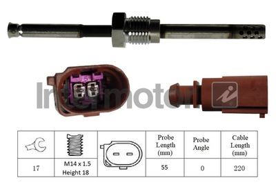 Sensor, exhaust gas temperature Intermotor 27258