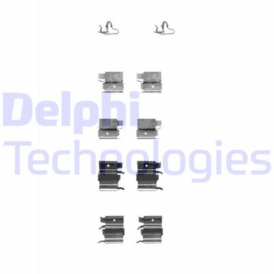Комплектующие, колодки дискового тормоза DELPHI LX0339 для MAZDA 3