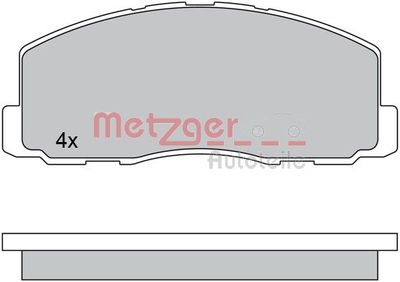 Комплект тормозных колодок, дисковый тормоз METZGER 1170569 для MITSUBISHI TREDIA