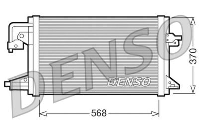 Конденсатор, кондиционер DENSO DCN10001 для FORD ESCORT