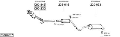 ABGASANLAGE BOSAL SYS26617