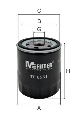 MFILTER TF 6551 Масляний фільтр 