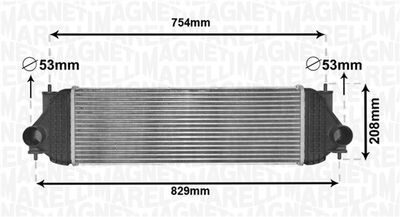 MAGNETI MARELLI 351319205180 Интеркулер для SUZUKI GRAND VITARA (Сузуки Гранд витара)