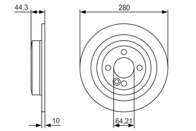 Brake Disc 0 986 479 A08