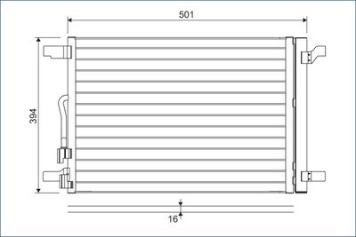 VALEO 814301 Радиатор кондиционера  для SEAT (Сеат)