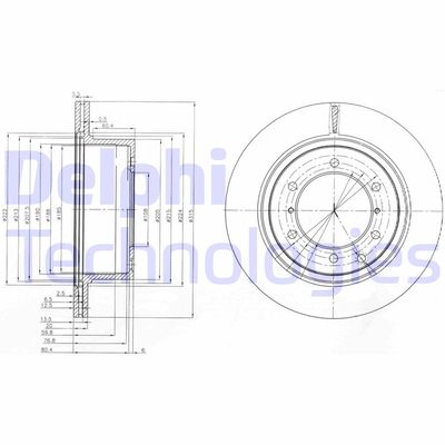 Bromsskiva DELPHI BG4014