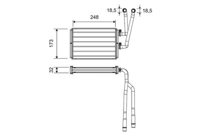 SCHIMBATOR CALDURA INCALZIRE HABITACLU VALEO 811523