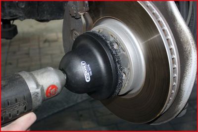 Ks Tools - Súprava na čistenie nábojov kolesa ø150, vnút. ø90mm 2ks