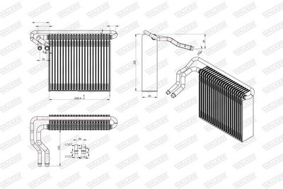 VERDAMPFER KLIMAANLAGE WALKER WEV00132 6