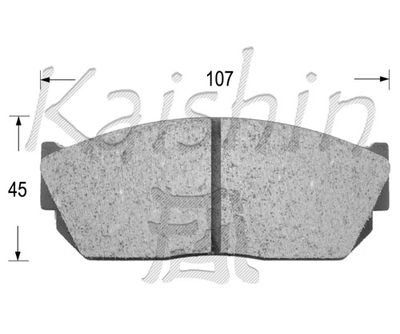 Комплект тормозных колодок, дисковый тормоз KAISHIN FK5013 для SUZUKI SWIFT