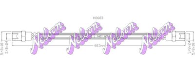 Тормозной шланг KAWE H0603 для PEUGEOT 404