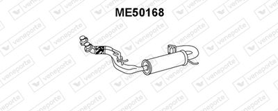 VENEPORTE ME50168 Глушитель выхлопных газов  для MERCEDES-BENZ V-CLASS (Мерседес В-класс)