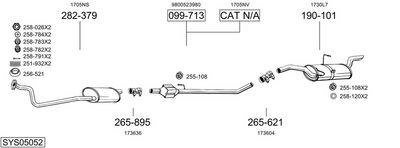 SISTEM DE ESAPAMENT BOSAL SYS05052