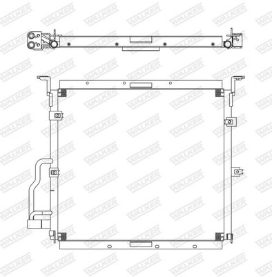CONDENSATOR CLIMATIZARE WALKER WCD00016 7