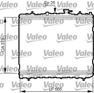 VALEO 735509 Крышка радиатора  для KIA CERATO (Киа Керато)