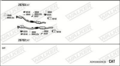 Изпускателна система WALKER ADK008320CB