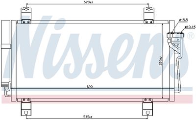 CONDENSATOR CLIMATIZARE NISSENS 940032 6