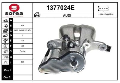 BREMSSATTEL SNRA 1377024E