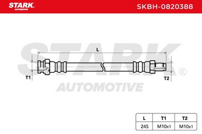 спирачен маркуч STARK SKBH-0820388