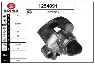 BREMSSATTEL SNRA 1254091