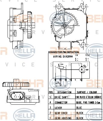 HELLA 6NW 351 344-001 HELLA 6NW 351 344-001
