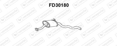 Предглушитель выхлопных газов VENEPORTE FD30180 для FORD SCORPIO