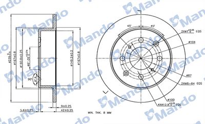 DISC FRANA MANDO MBC035058