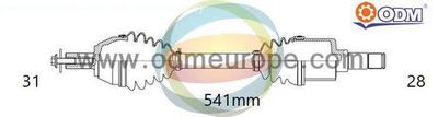 Приводной вал Multiparts 18-341650 для MINI MINI COOPER