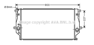 Радиатор, охлаждение двигателя AVA QUALITY COOLING TO2401 для TOYOTA RAV 4