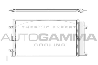 AUTOGAMMA 104777 Радиатор кондиционера  для FIAT DOBLO (Фиат Добло)