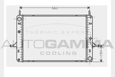 Радиатор, охлаждение двигателя AUTOGAMMA 104510 для FORD P