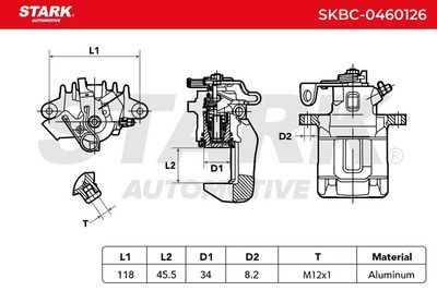 спирачен апарат STARK SKBC-0460126