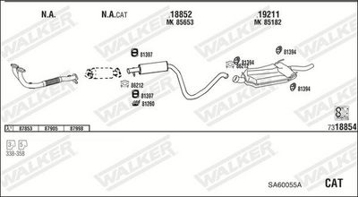 Изпускателна система WALKER SA60055A