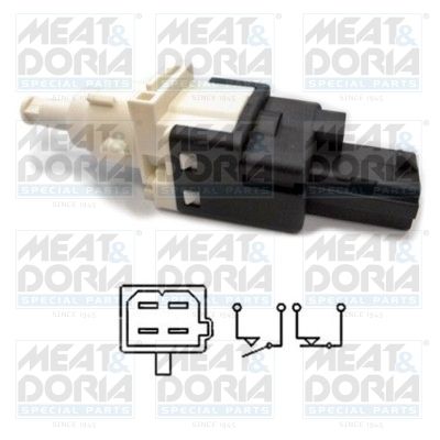 MEAT & DORIA 35043 Выключатель стоп-сигнала  для ALFA ROMEO BRERA (Альфа-ромео Брера)