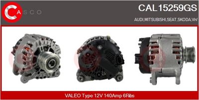 GENERATOR / ALTERNATOR CASCO CAL15259GS