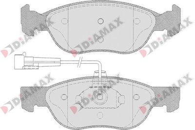 DIAMAX N09100 Тормозные колодки и сигнализаторы  для ALFA ROMEO 146 (930_) 1.6 i.e. 16V T.S. (930.B2B, 930.B2C)