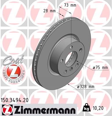 Brake Disc 150.3494.20