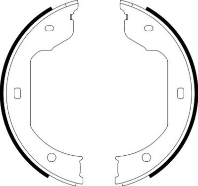 Brake Shoe Set, parking brake 8DA 355 050-471